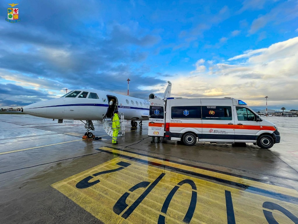 soccorso aereo Volo Cagliari-Torino