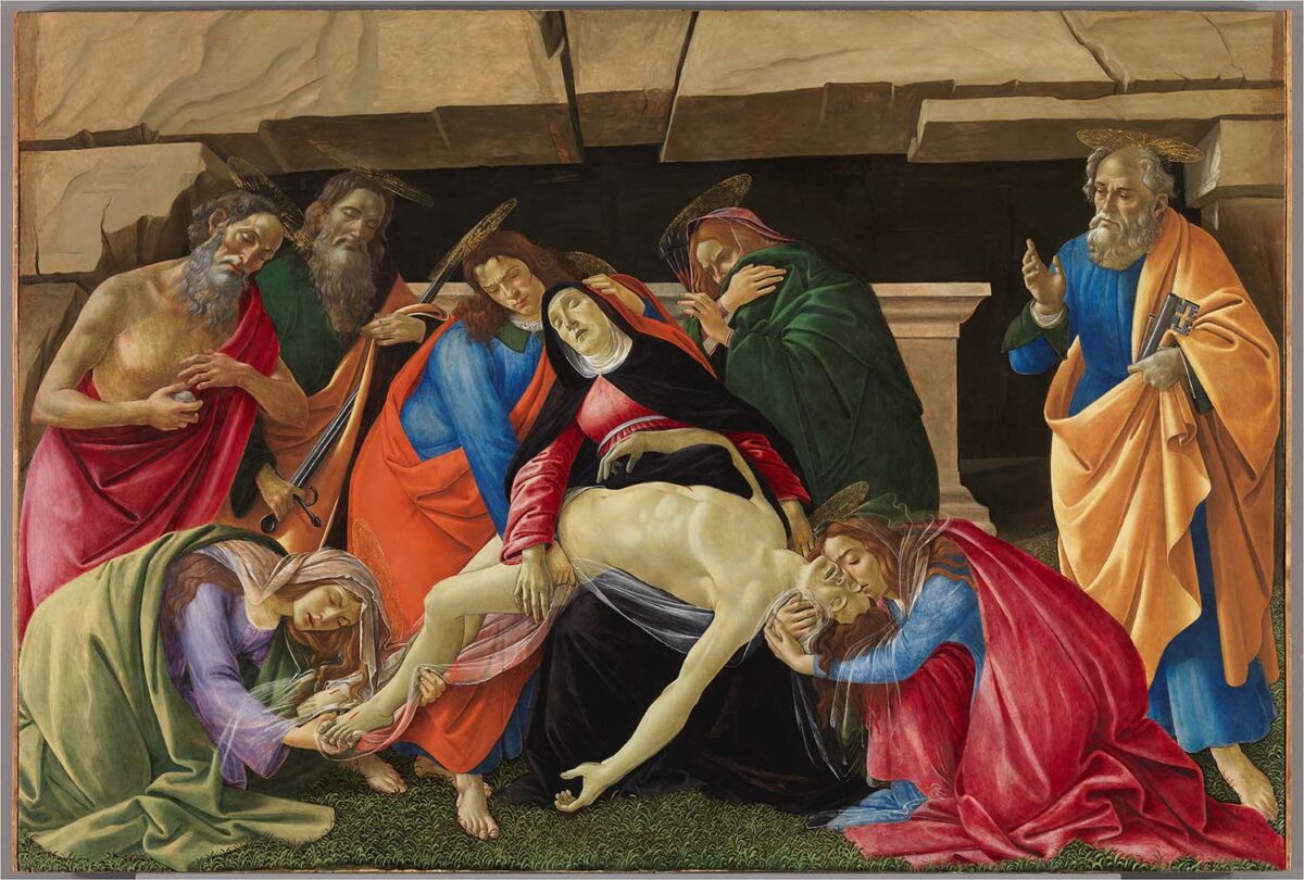 Il Compianto di Cristo, Sandro Botticelli - Conservazione delle Belle Arti