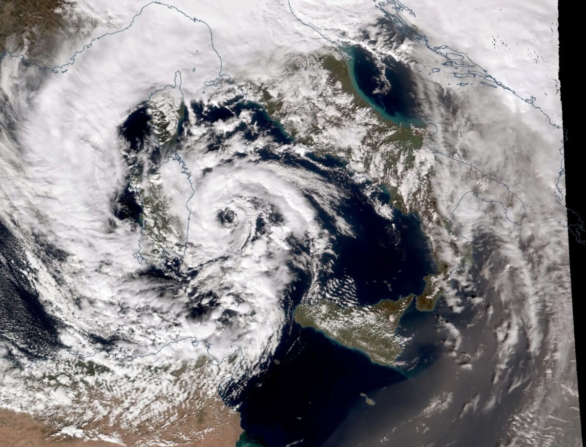 ciclone mediterraneo juliette