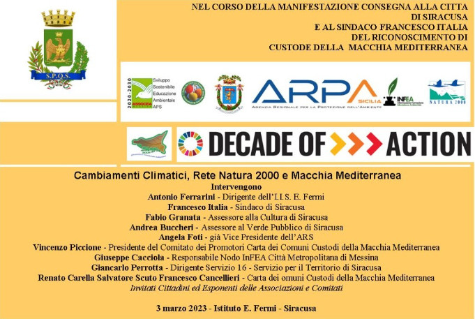 convegno cambiamenti climatici siracusa