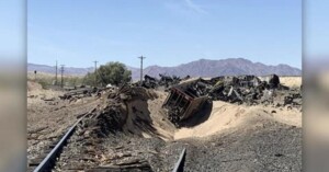 deragliamento deserto mojave