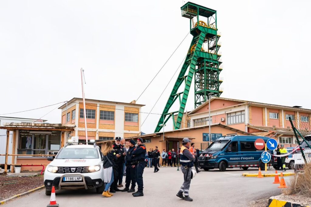 frana miniera di potassio a Suria in Catalogna