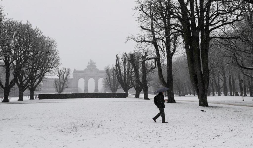 neve bruxelles belgio