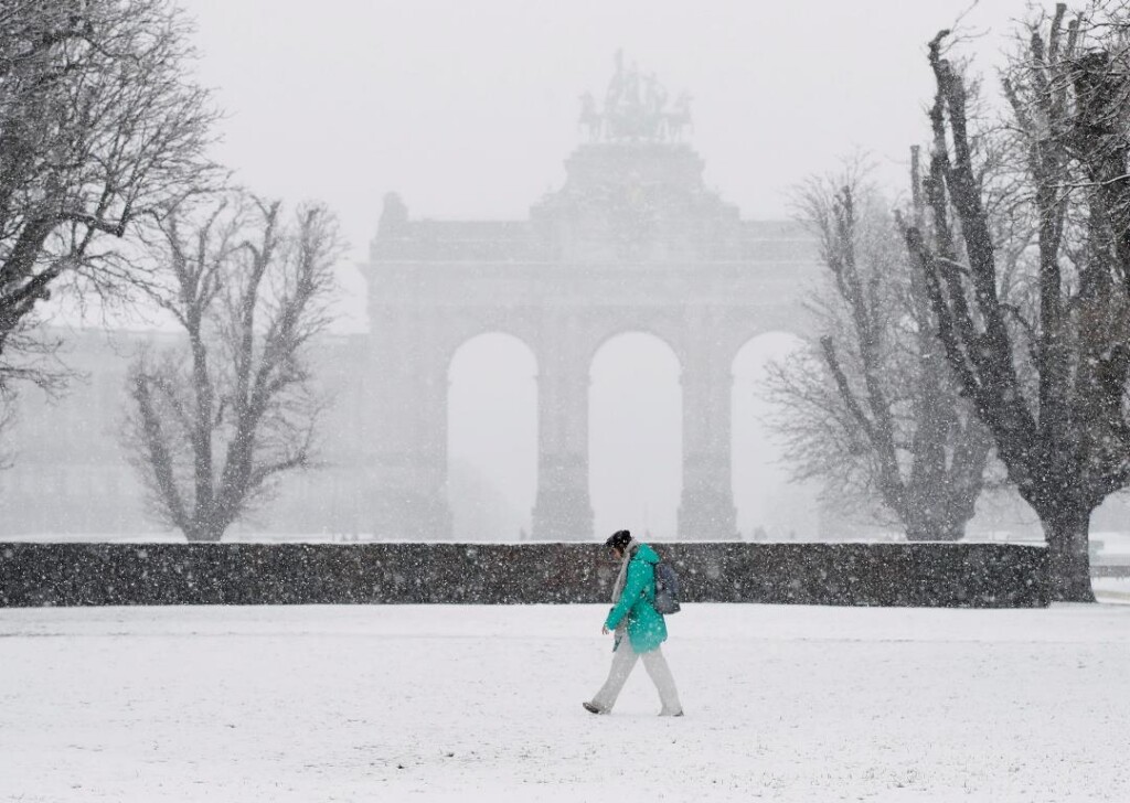 neve bruxelles belgio