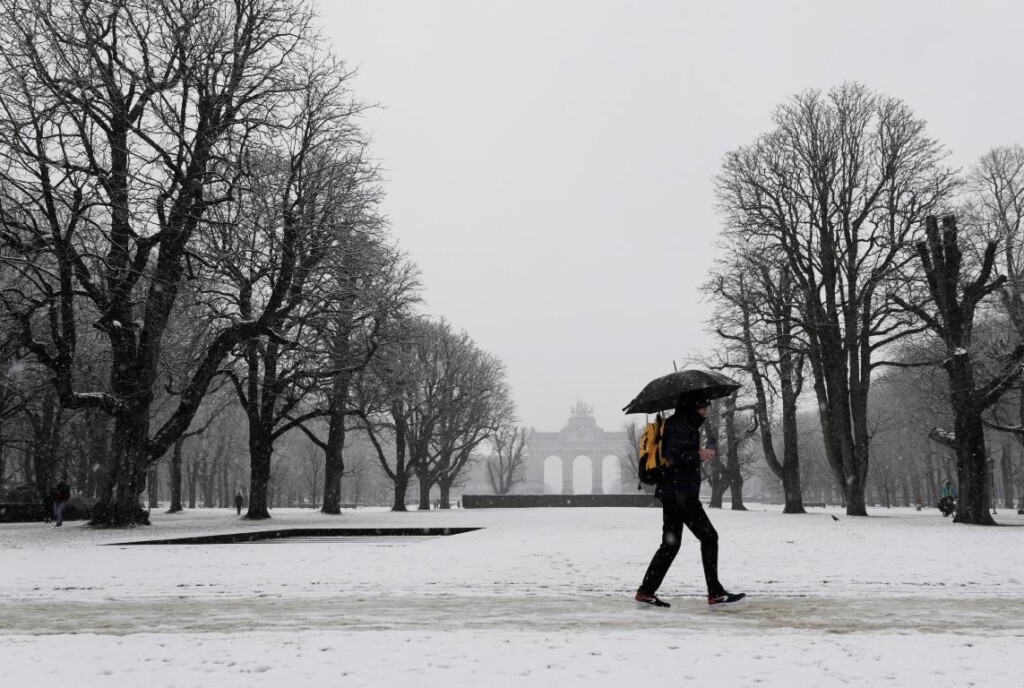 neve bruxelles belgio