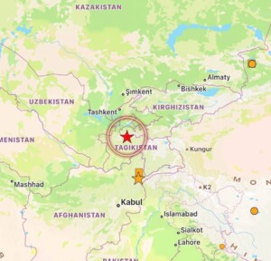 terremoto asia oggi