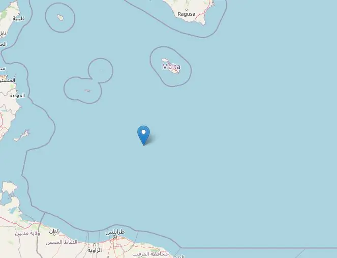 terremoto canale sicilia malta libia
