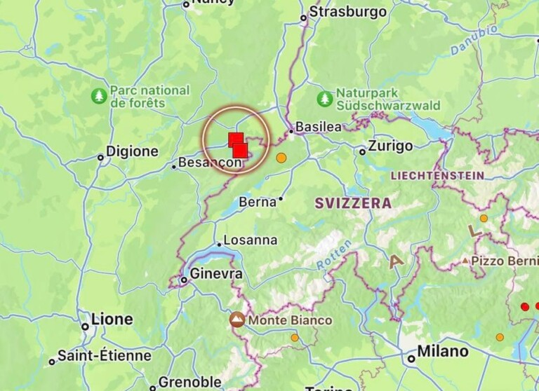 terremoto francia svizzera