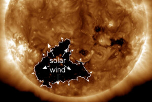 vento solare buco coronale