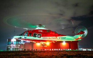 volo notturno vigili del fuoco