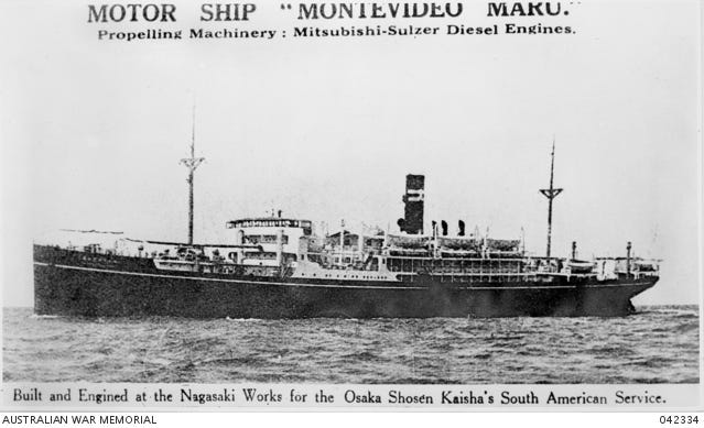 relitto nave Montevideo Maru