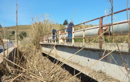 Ponte su torrente Ficuzza SS15 - Gela 1- alluvioni sicilia
