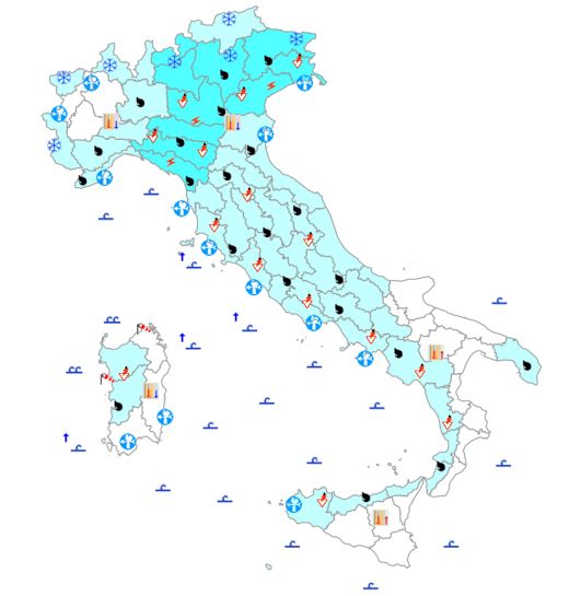 bollettino meteo protezione civile 13 aprile