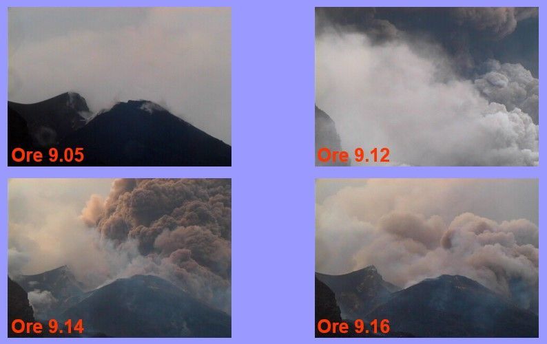 eruzione Stromboli 5 aprile 2003