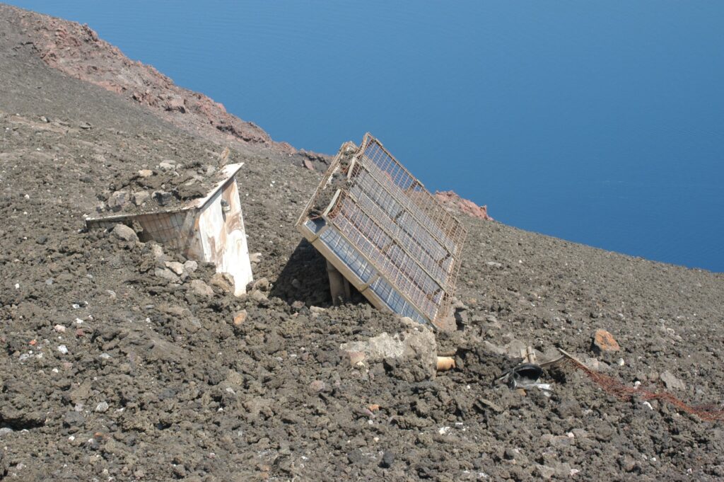 eruzione Stromboli 5 aprile 2003