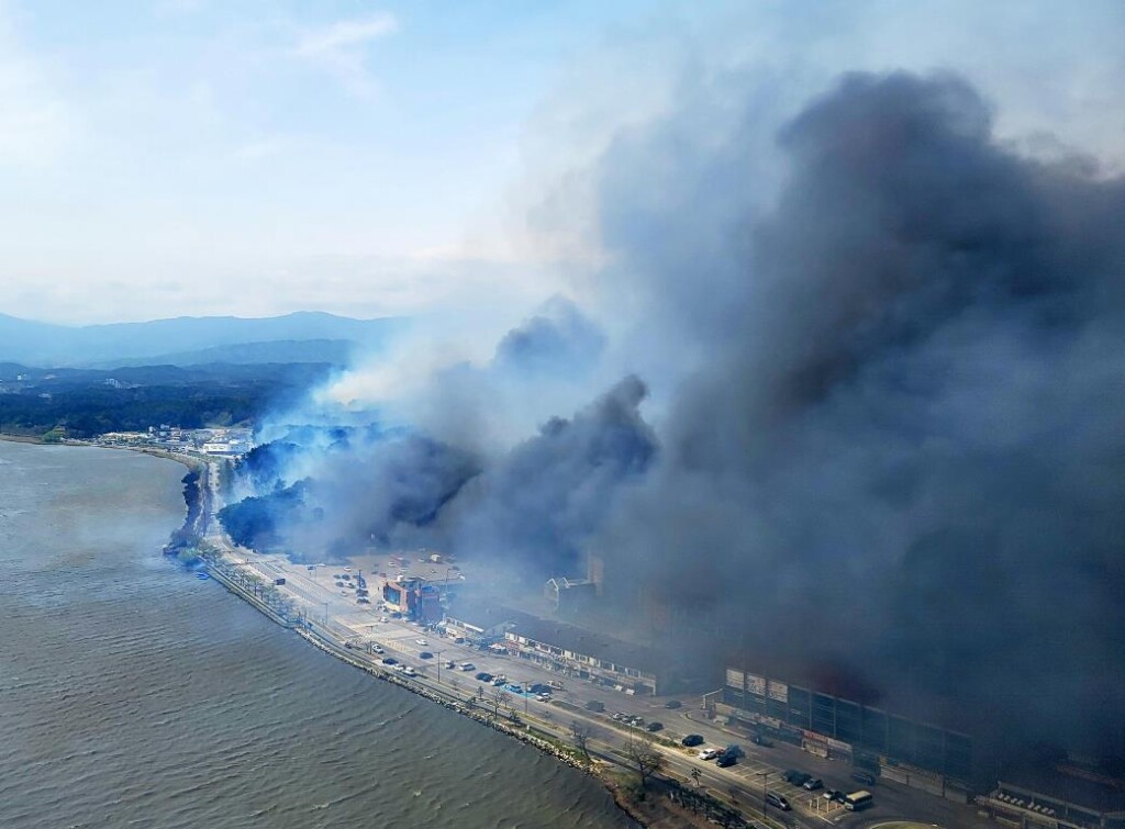 incendio Corea del Sud Gangneung