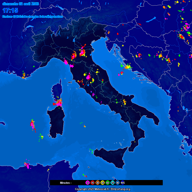 temporali italia 2 aprile 2023