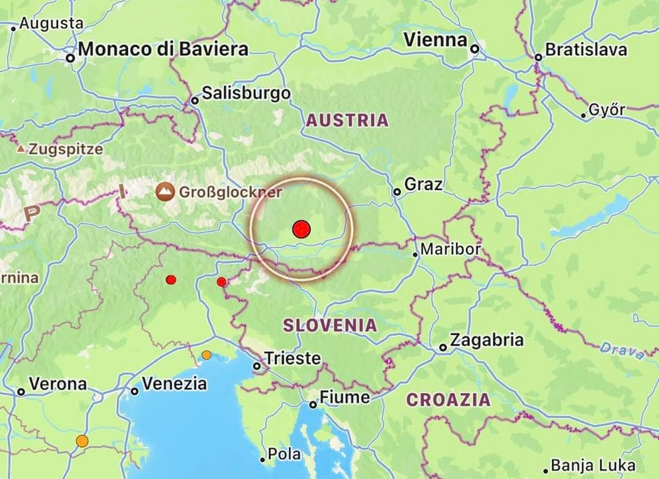 terremoto austria