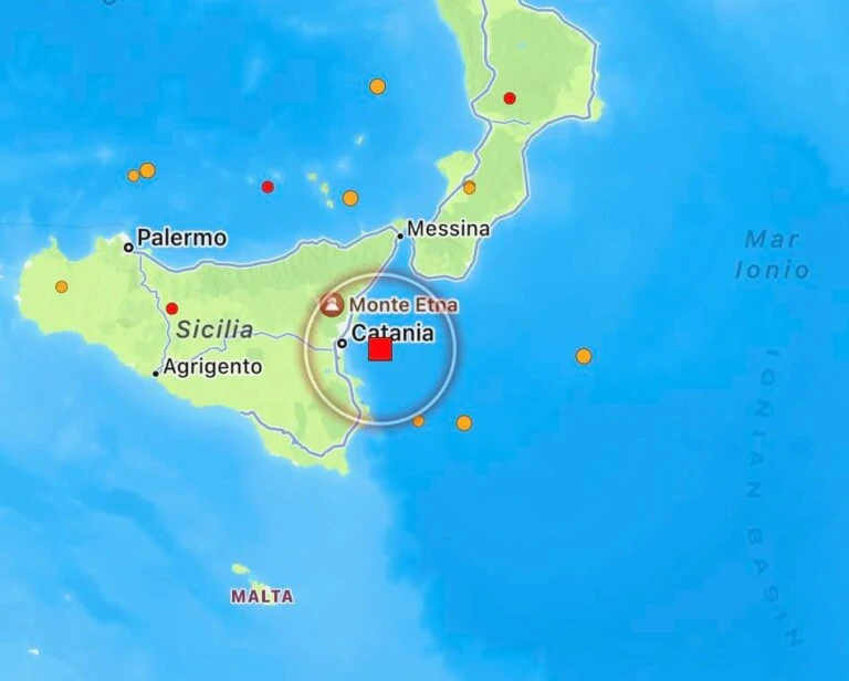 terremoto oggi sicilia catania siracusa ragusa messina