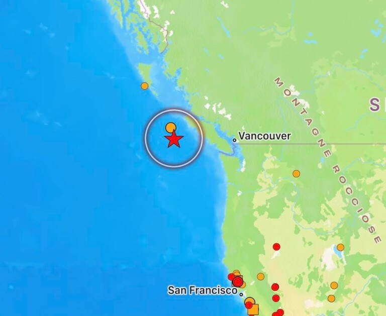 terremoto pacifico canada