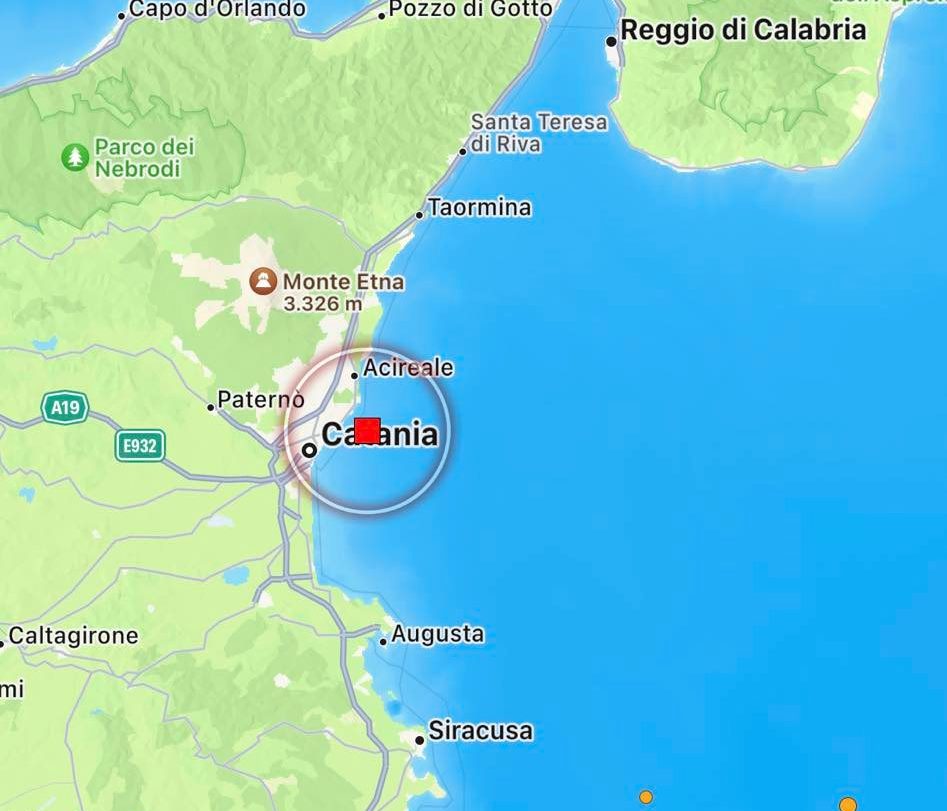 terremoto sicilia oggi catania siracusa ragusa messina