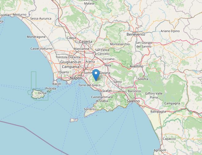 terremoto vesuvio 18 aprile