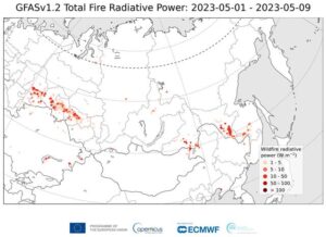 mappa degli incendi CAMS