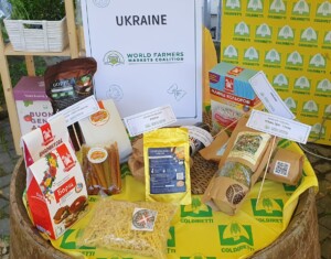 I prodotti del mercato degli agricoltori ucraini gemellato con Campagna Amica Coldiretti