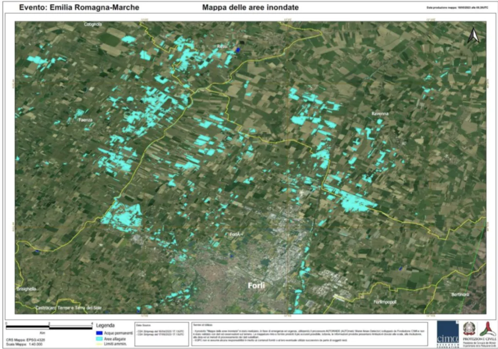 alluvione emilia romagna satelliti