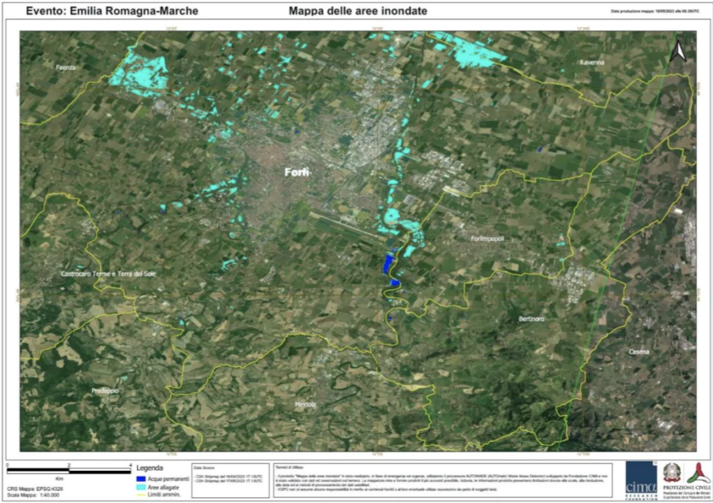 alluvione emilia romagna satelliti
