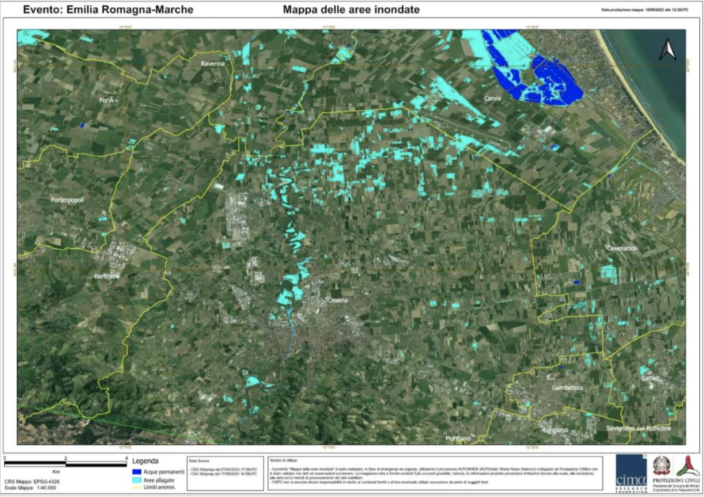 alluvione emilia romagna satelliti