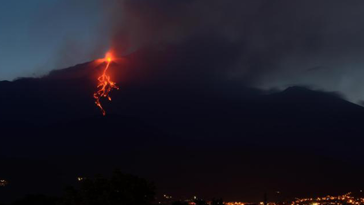 attività vulcanica Etna