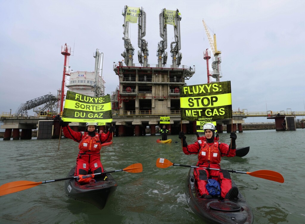 blitz greenpeace gnl belgio