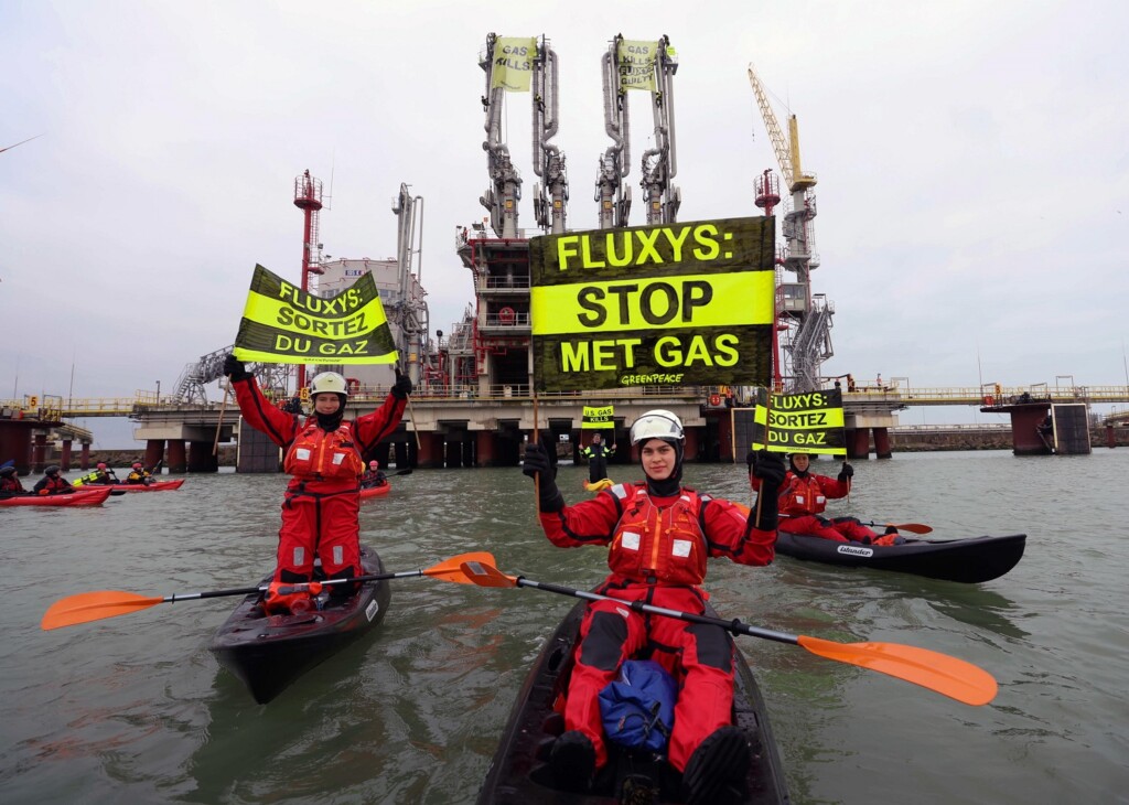 blitz greenpeace gnl belgio
