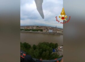 fiume po maltempo
