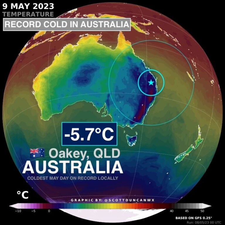 freddo record australia 9 maggio 2023