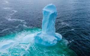 fotografia iceberg a forma di pene