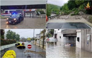 maltempo e la probabilità di frane
