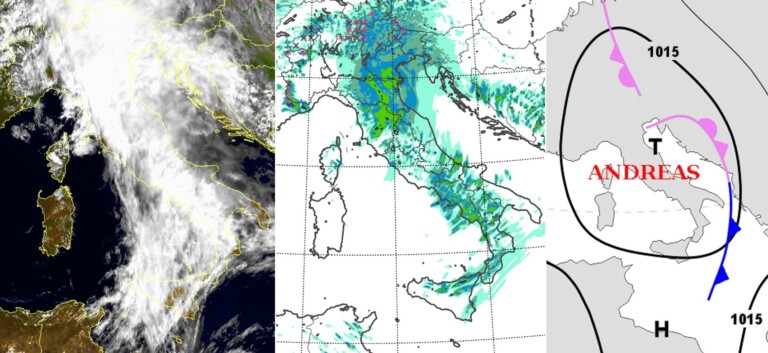 maltempo italia ciclone andreas