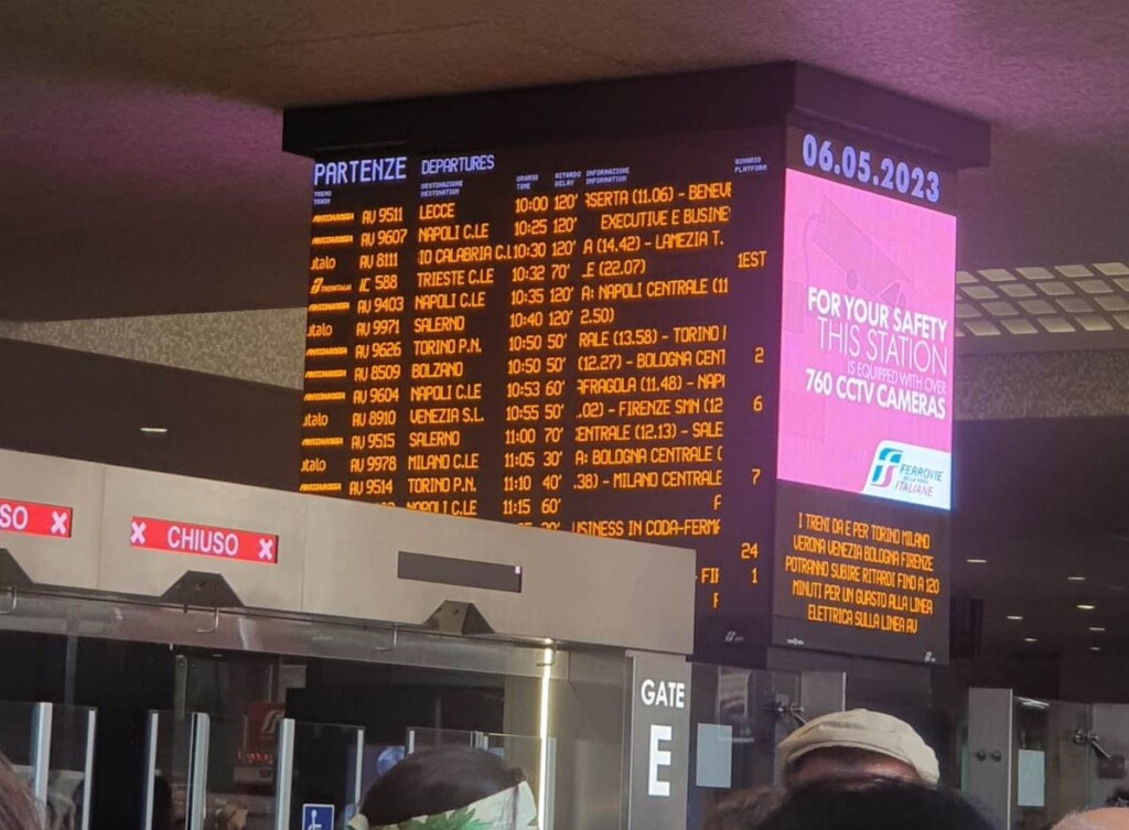roma termini caos treni
