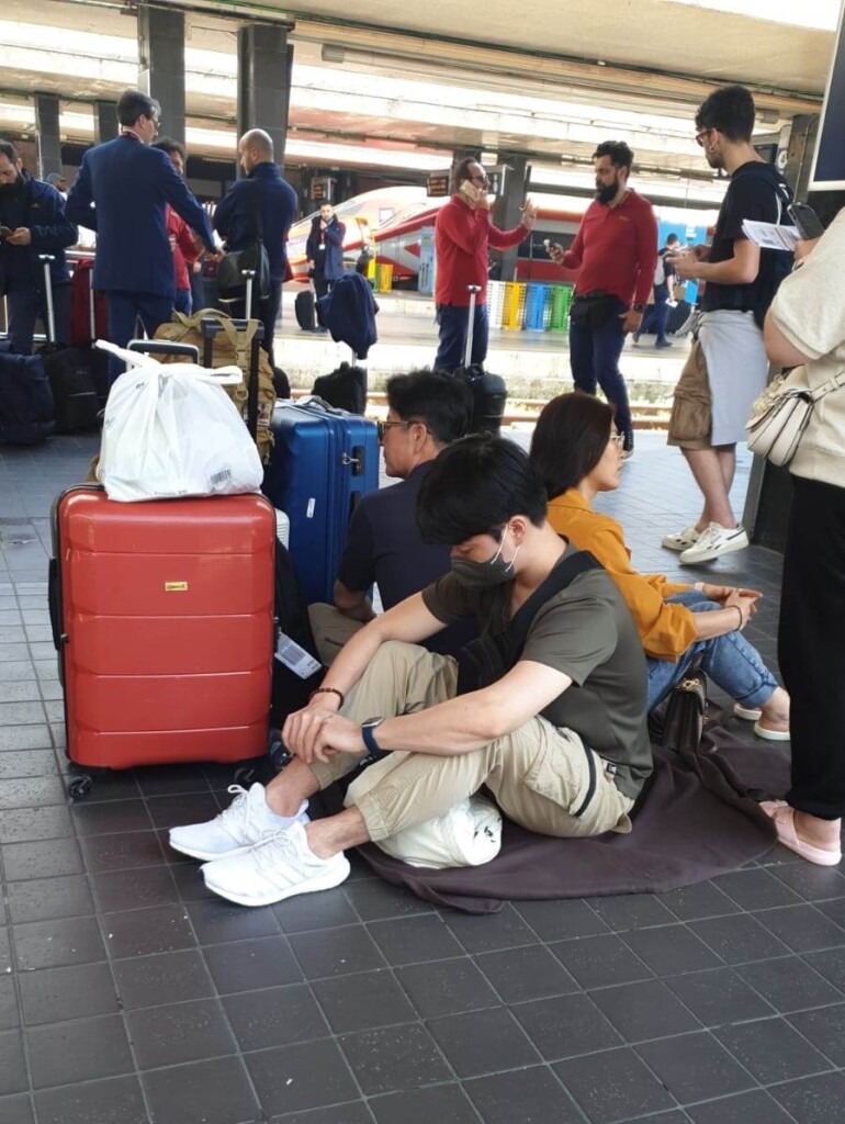 roma termini caos treni