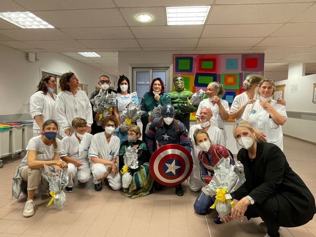 supereroi NIDA visita pazienti oncologici ospedale Molinette