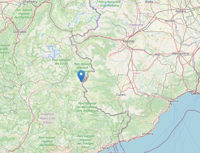 terremoto confine italia francia cuneo