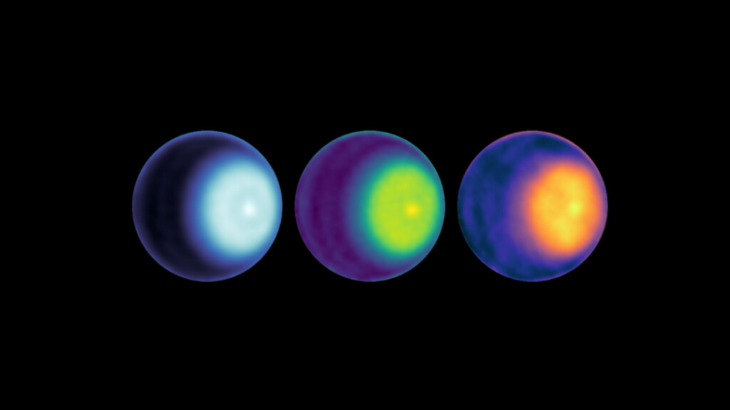 vortice polare urano ciclone polo nord