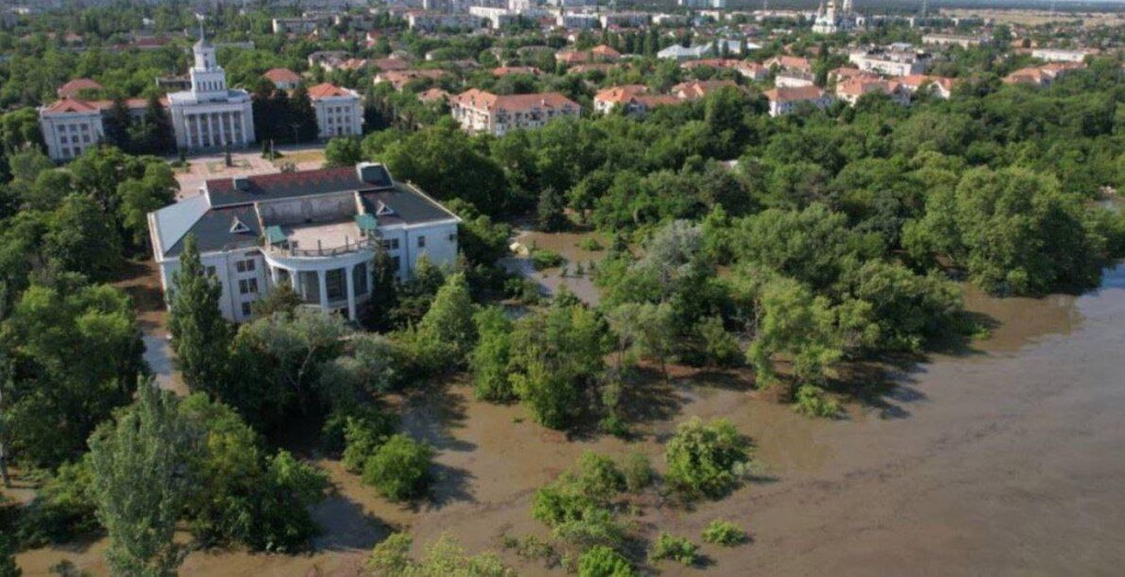 Nova Kakhovka allagata