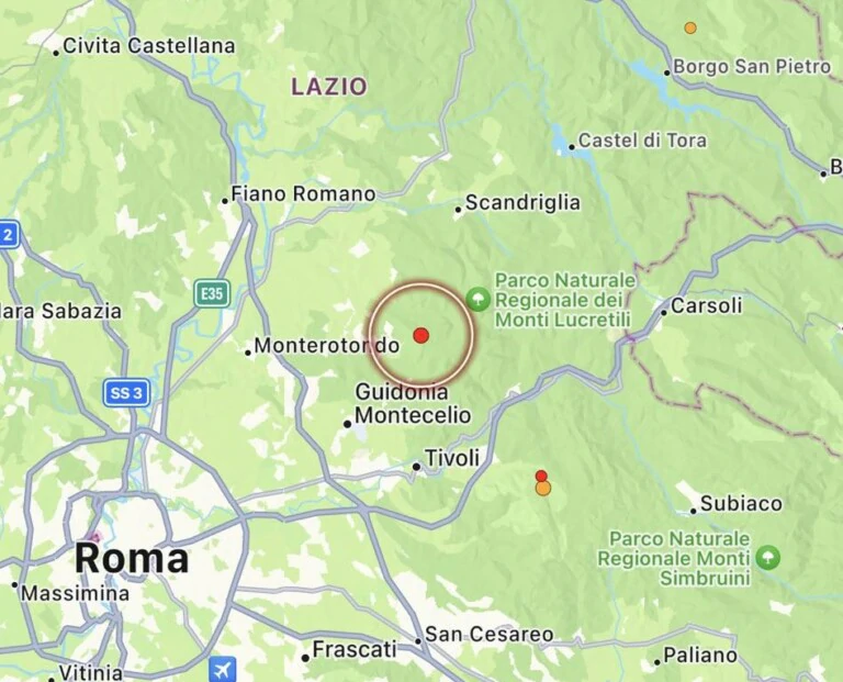 Palombara Sabina terremoto roma