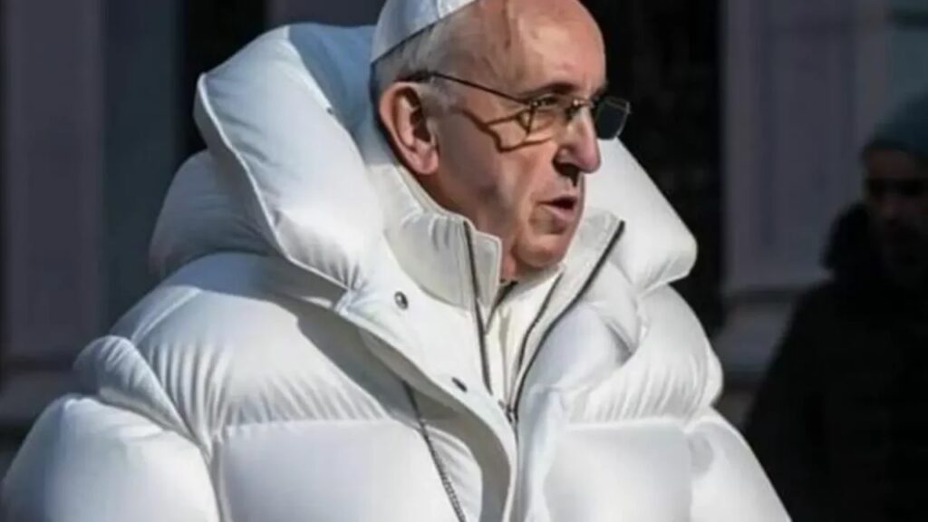 foto fake Papa Balenciaga