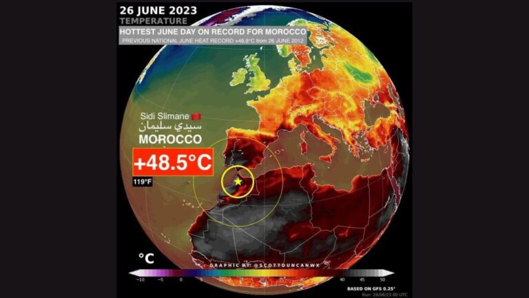 caldo record in Marocco