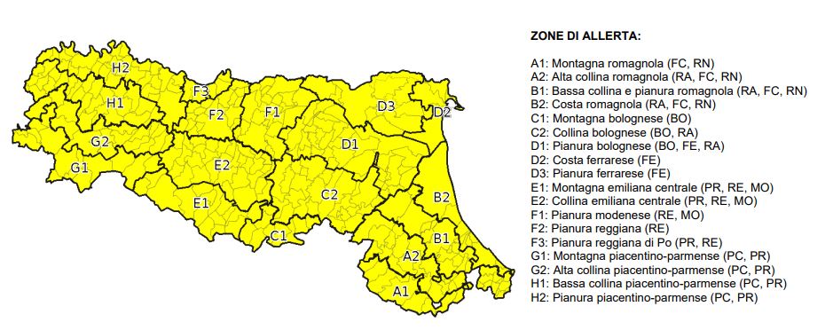 allerta meteo emilia romagna