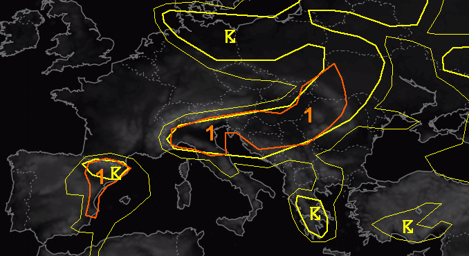 allerta meteo estofex nord italia 27 giugno